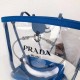 PRADA Fabric and Plexiglas handbag