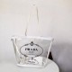 PRADA Fabric and Plexiglas handbag