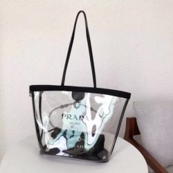 PRADA Fabric and Plexiglas handbag