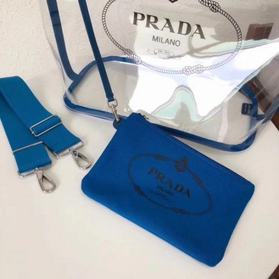 PRADA Fabric and Plexiglas handbag