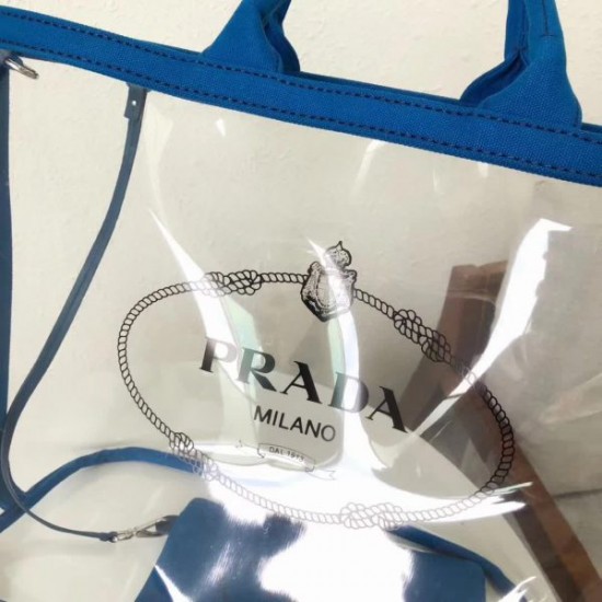 PRADA Fabric and Plexiglas handbag