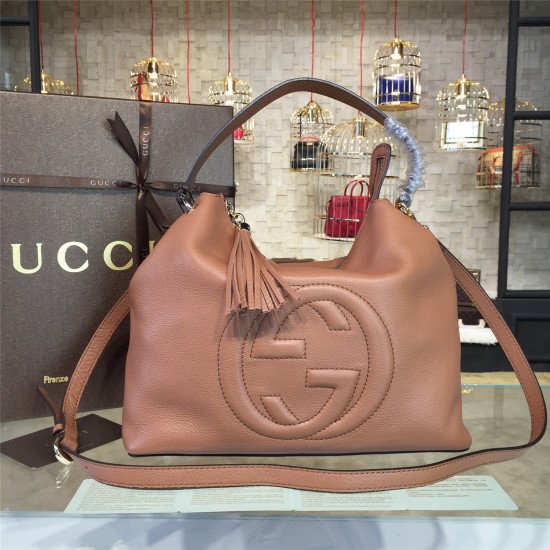 Gucci GG Leather hobo