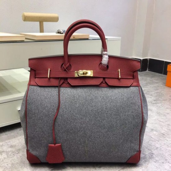 Hermes Toile Birkin Bag