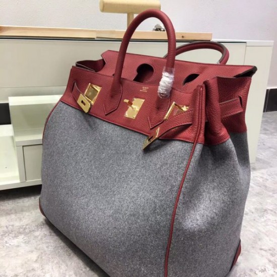 Hermes Toile Birkin Bag